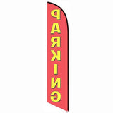 15' Parking Feather Flag with your custom brand
