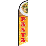 15' Pasta Feather Flag customized with your graphics