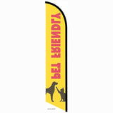 15' Pet Friendly Feather Flag with your custom branding