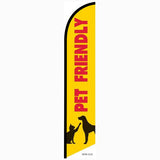 15' Pet Friendly Feather Flag with your custom branding