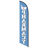 15' Pharmacy Feather Flag printed in full color