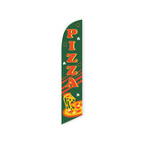 15' Pizza (Green) Feather Flag with personalized logo