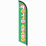 15' Pollo Asado Feather Flag printed in full color