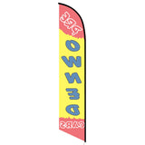 15' Pre-Owned Cars Feather Flag personalized with logo