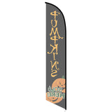 15' Pumpkins Sold Here Feather Flag with personalized logo