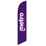 15' Metro™ By T-Mobile Feather Flag customized with your graphics
