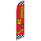 15' Quality AC Service Feather Flag with custom printed logo