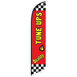 15' Quality Tune-Ups Feather Flag customized with your graphics