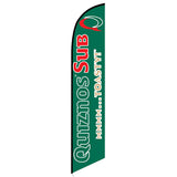 15' Quiznos Feather Flag personalized with logo