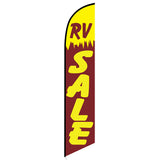 15' RV Sale Feather Flag printed in full color