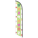 15' Raspados Feather Flag with personalized logo