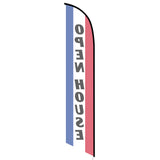 15' Open House Feather Flag printed to your specs