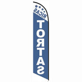 15' Ricas Tortas Feather Flag with custom printed logo