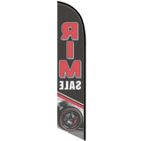 15' Rim Sale Feather Flag Banner with your custom brand