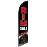15' Rim Sale Feather Flag Banner with your custom brand