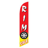 15' Rim Sale Feather Flag with your custom branding