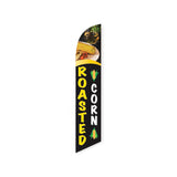 15' Roasted Corn Feather Flag with custom printed logo