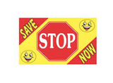 3×5 SAVE STOP NOW Stock Flag