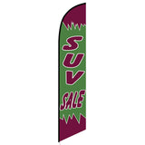 15' SUV Sale Feather Flag printed with your graphics