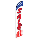 15' Sale (American) Feather Flag with custom printed graphics