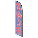 15' Sale (Blue And Red) Feather Flag with custom printed logo