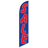 15' Sale (Blue And Red) Feather Flag with custom printed logo