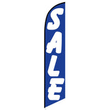 15' Sale (Blue And White) Feather Flag with personalized logo