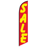15' Sale (Red And Yellow) Feather Flag printed in full color