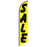 15' Sale (Yellow And Black) Feather Flag with your custom branding