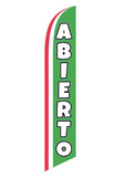 15' Abierto Feather Flag (Green) with your custom branding