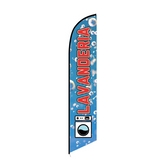 15' Lavanderia Feather Flag Banner Swooper with your custom branding