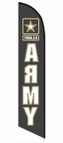15' Army Feather Flag with custom printed logo