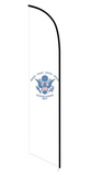 15' Coast Guard Feather Flag customized with your graphics