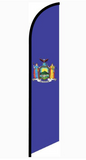 15' New York State Feather Flag with your custom brand