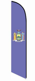 15' New York State Feather Flag with your custom brand