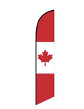 15' Canada Feather Flag printed with custom graphics