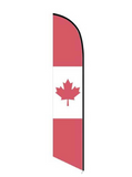 15' Canada Feather Flag printed with custom graphics