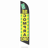 15' Se Compra Oro Feather Flag with your custom branding