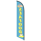 15' Seafood Feather Flag with custom printed graphics