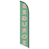 15' Seguros Banner Flag with your custom brand