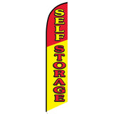 15' Self Storage Feather Flag with personalized logo