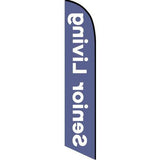 15' Senior Living Feather Flag with your custom brand