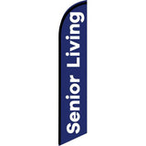15' Senior Living Feather Flag with your custom brand