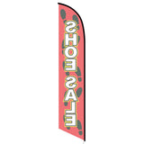 15' Shoe Sale Feather Flag customized with your graphics
