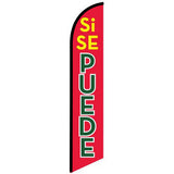 15' Si Se Puede Feather Flag printed in full color