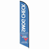 15' Smog Check Repair Flag with custom printed graphics