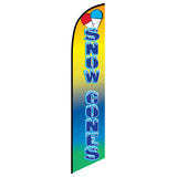 15' Snow Cones Feather Flag personalized with logo