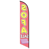 15' Sofa Sale Feather Flag customized with your graphics
