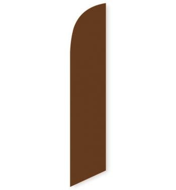 15' Solid Brown Colored Feather Banner Flag