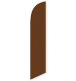 15' Solid Brown Colored Feather Banner Flag